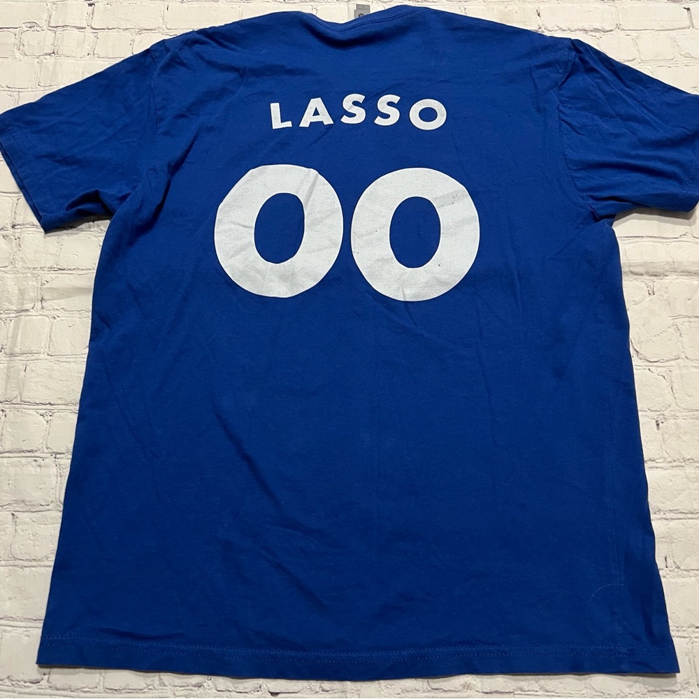 Ted Lasso AFC Richmond Blue Tshirt sz LG. Preowned.